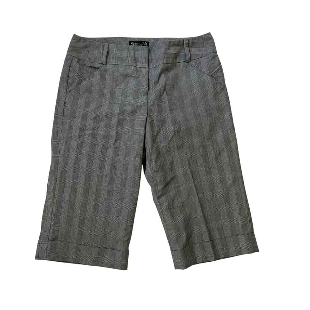 Women’s 90s gray Bermuda Capri style long knee length shorts size 6